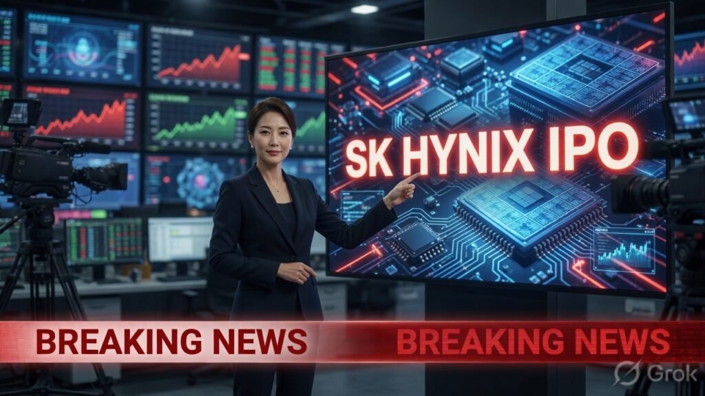 SK Hynix IPO Nasdaq debut chart