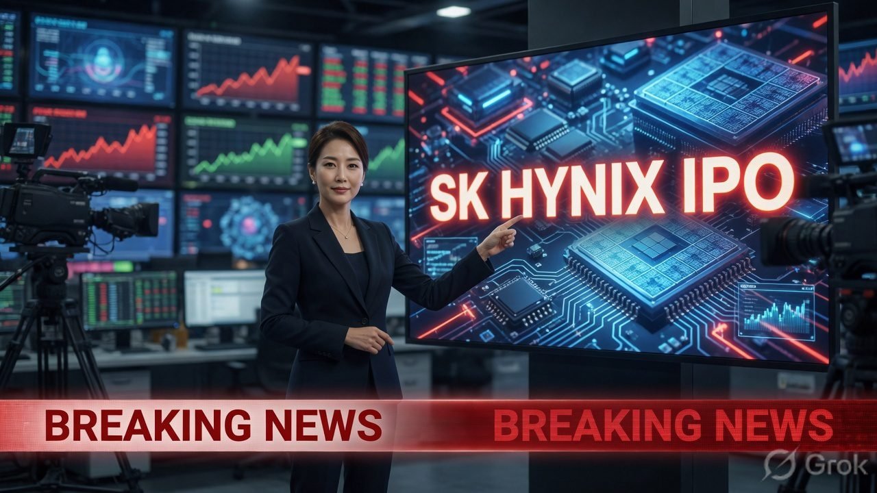 SK Hynix IPO Nasdaq debut chart
