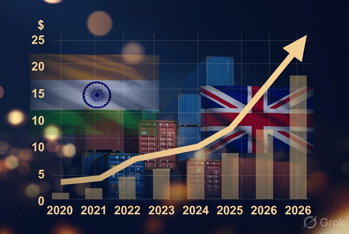 India UK bilateral trade value chart