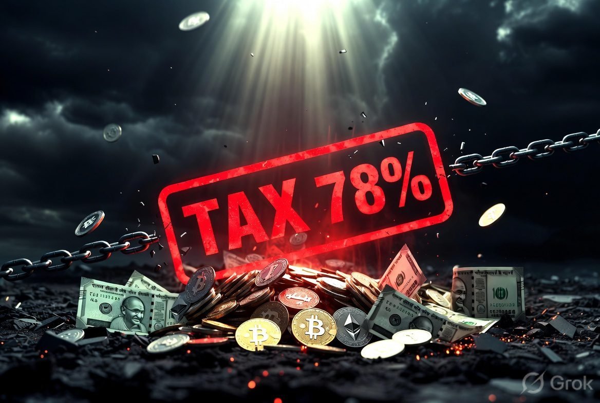 India crypto tax notice 44000 investors Section 148A