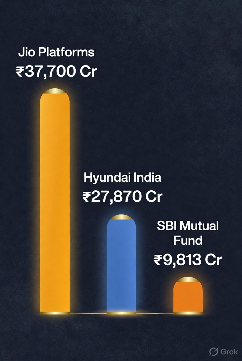 Jio Platforms IPO size comparison Hyundai India