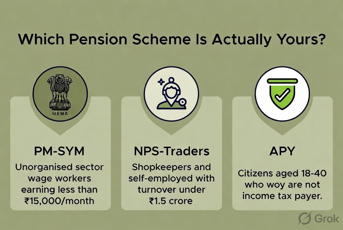 PM-SYM vs APY vs NPS-Traders government contribution comparison