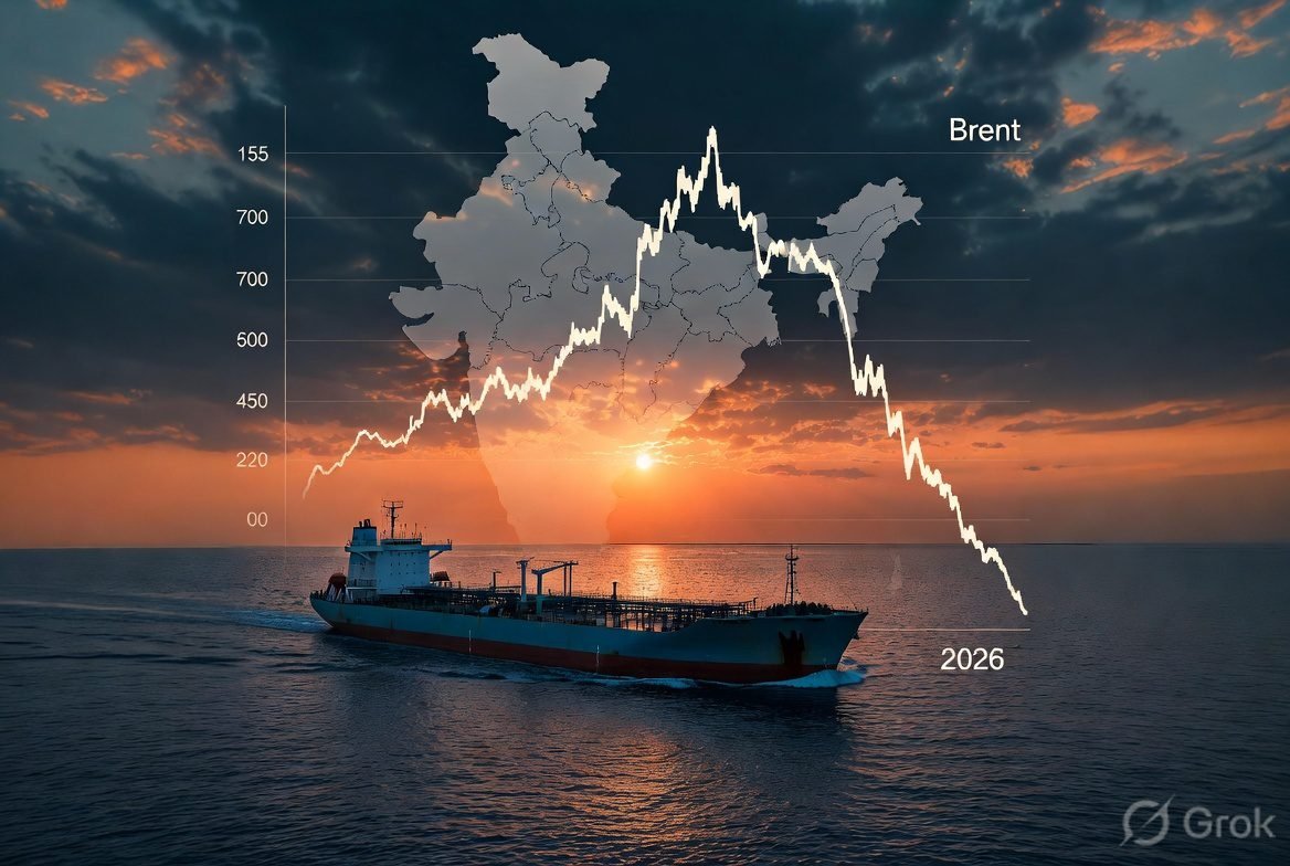 Oil Price Crash 2026 India impact