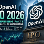 OpenAI IPO 2026 feature image showing ChatGPT logo, Wall Street, stock market chart, and $1 trillion IPO valuation concept