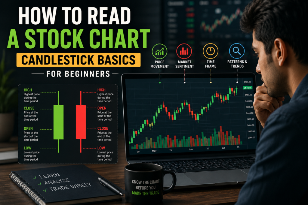How to read a stock chart using candlestick patterns for beginners