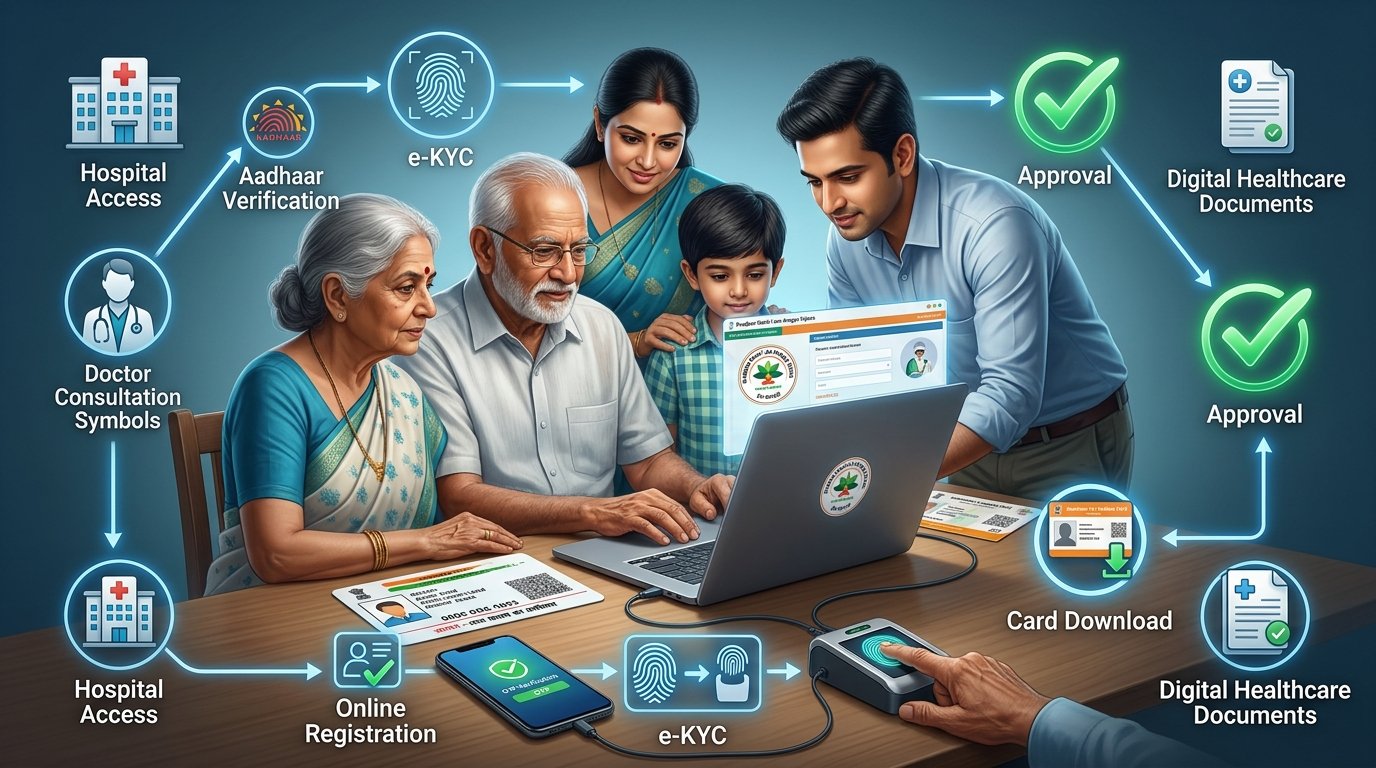 Ayushman Bharat for Senior Citizens 70 plus application steps