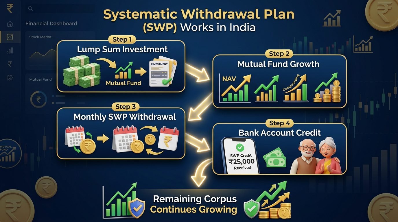 Systematic Withdrawal Plan SWP mutual fund monthly income India