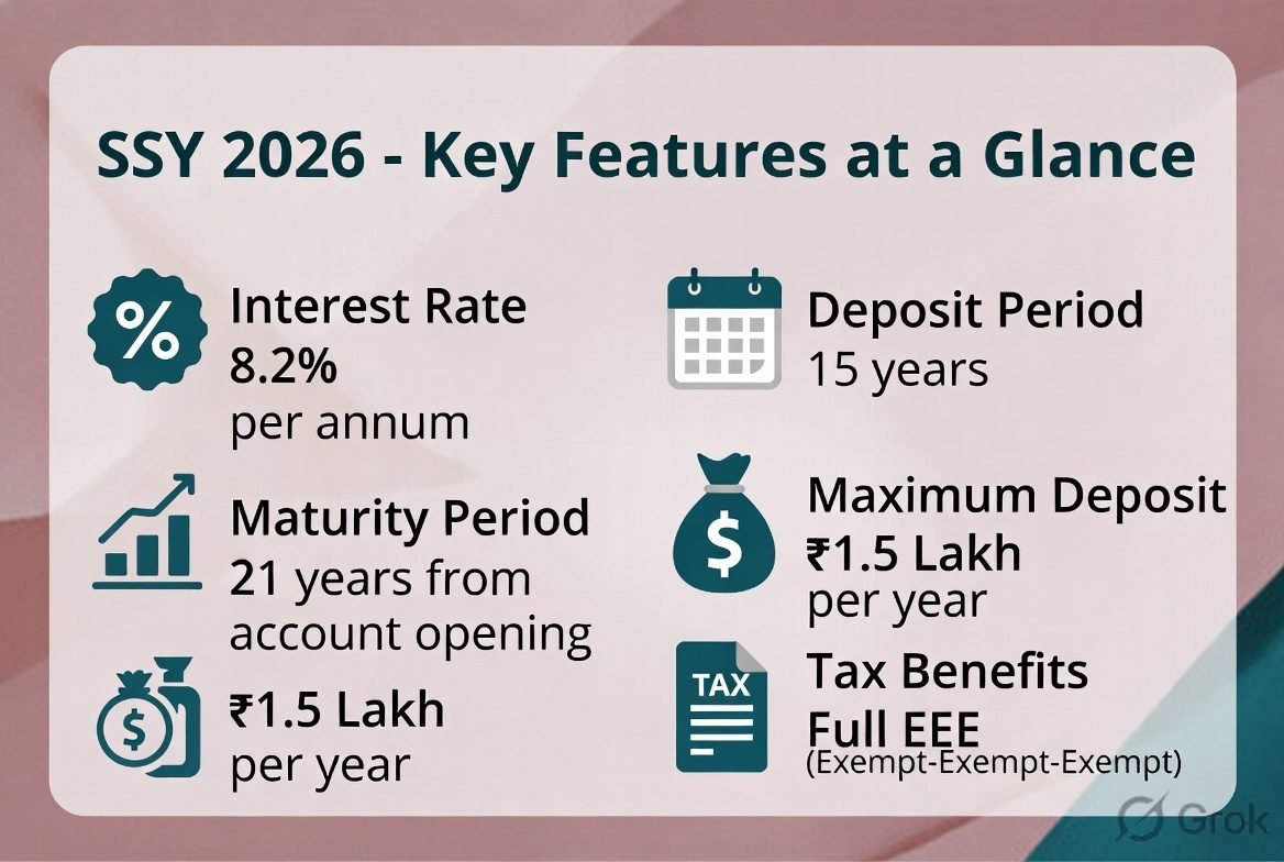 Sukanya Samriddhi Yojana 2026 deposit and withdrawal timeline