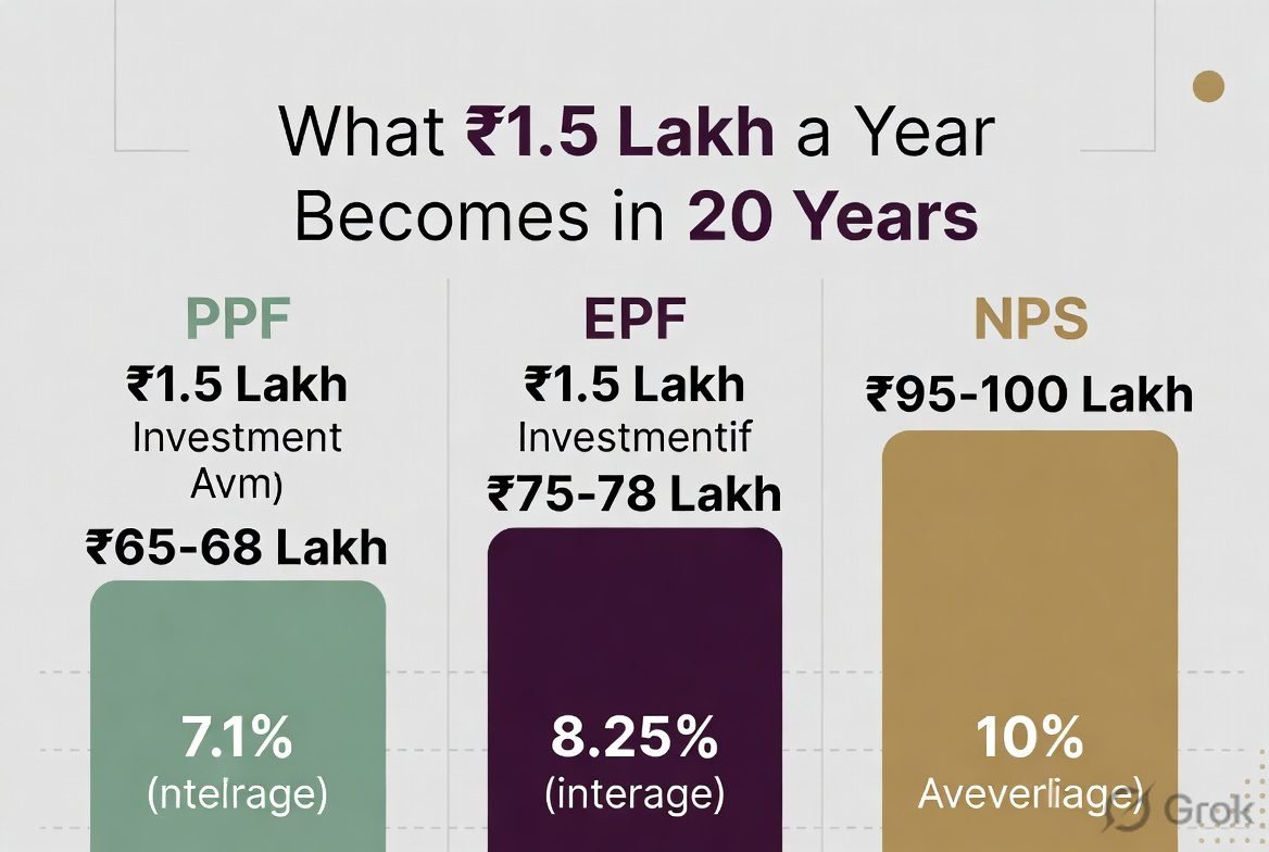 EPF vs NPS vs PPF 2026 interest rate comparison