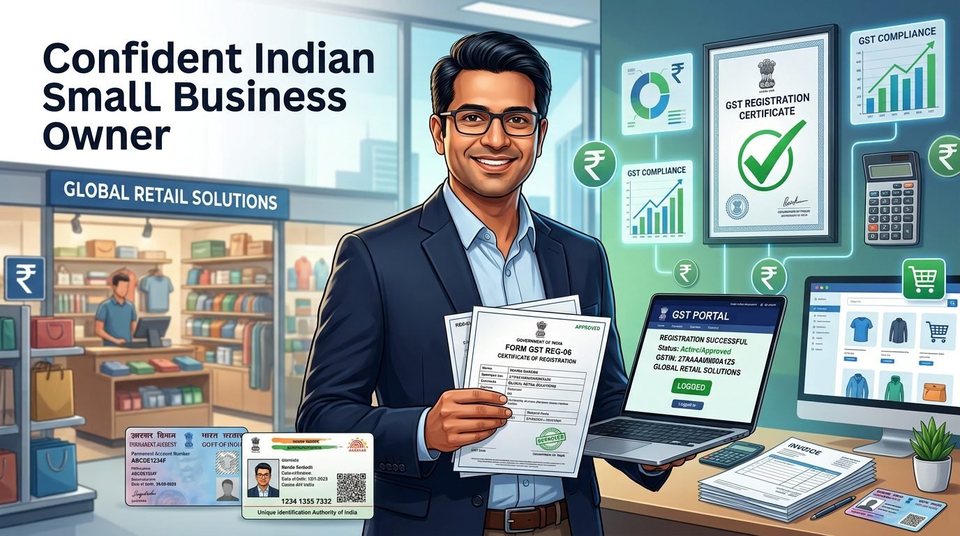 GST Registration for Small Business 2026 registration process steps