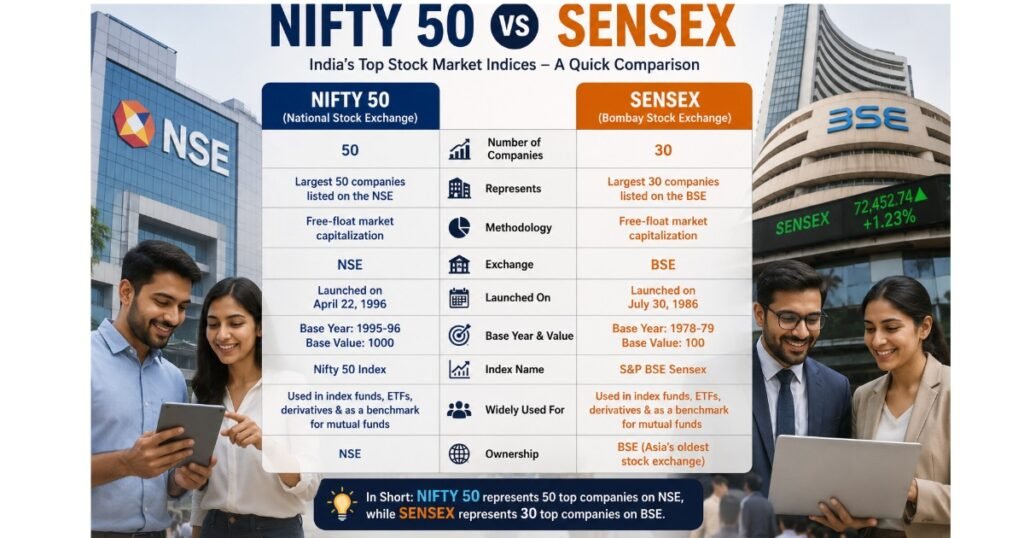 nifty 50 and Sensex