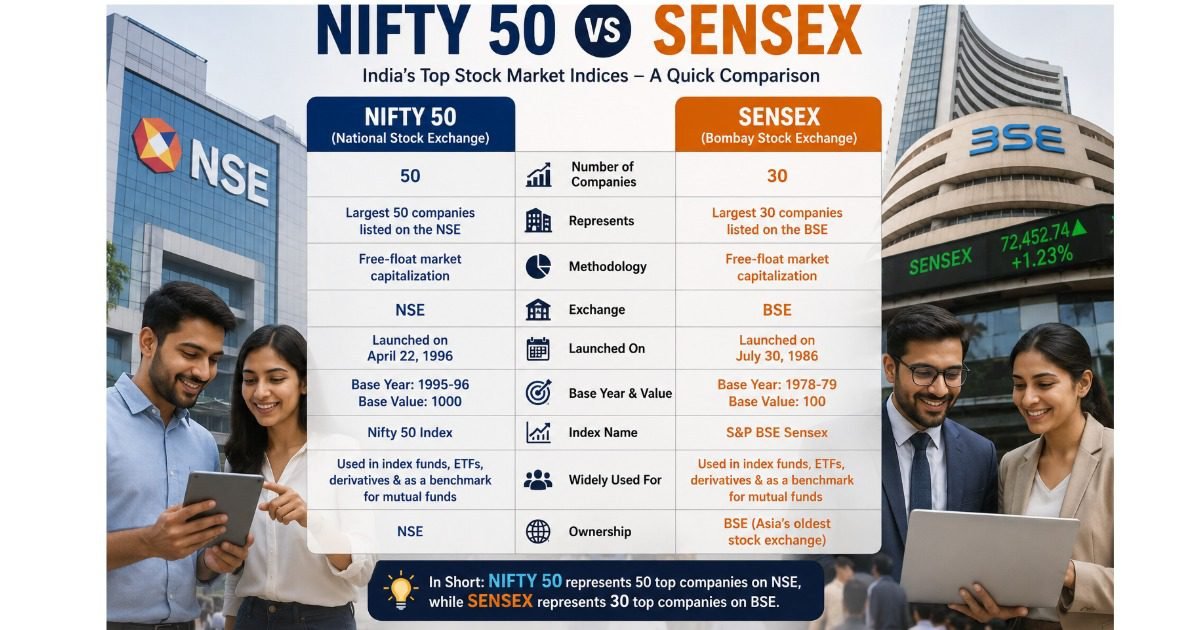 nifty 50 and Sensex