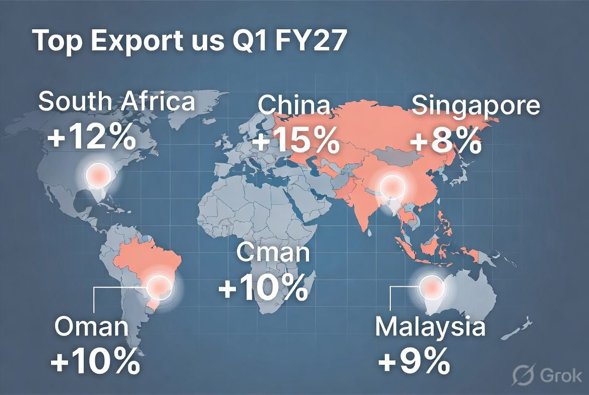 India export destinations map 2026
