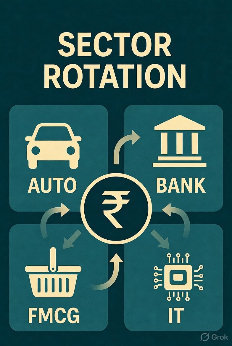rotating capital between stock sectors