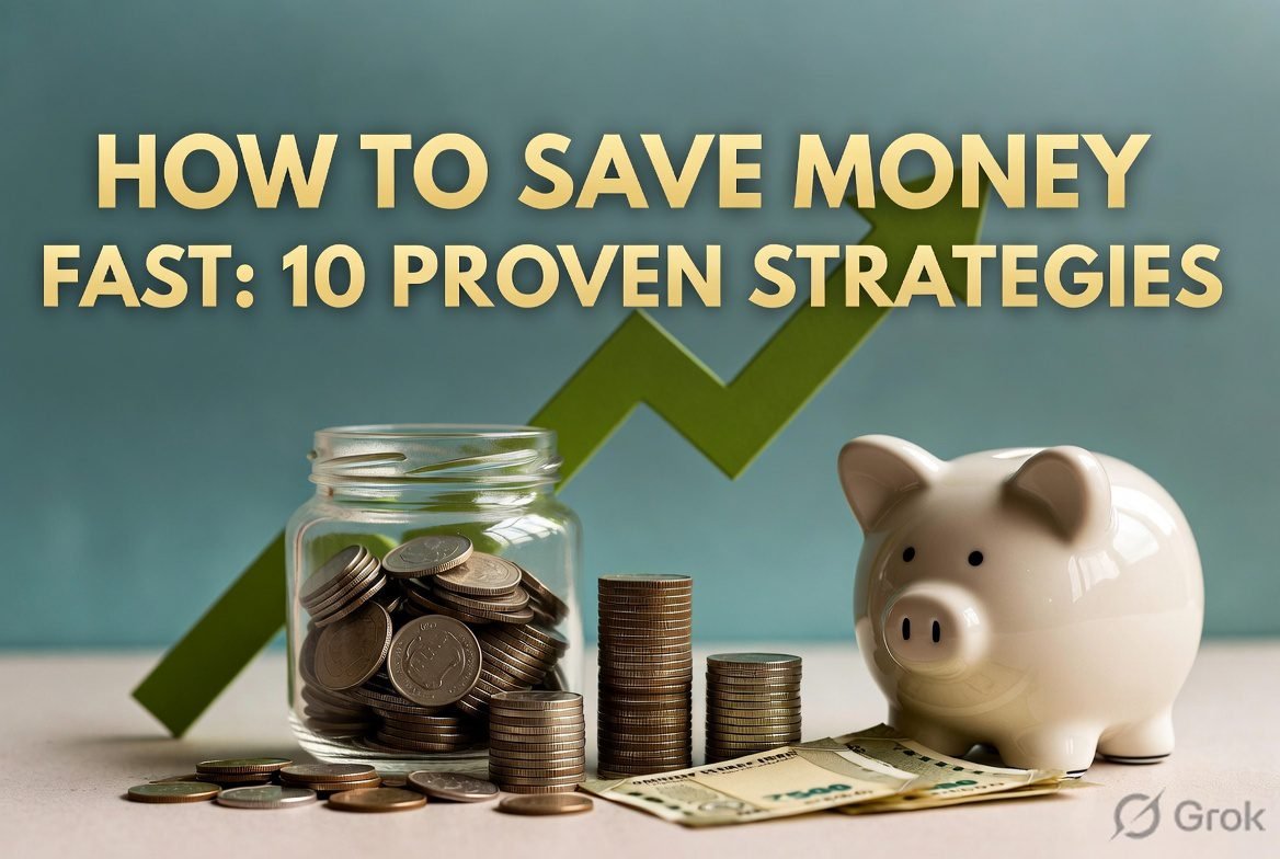 Jar of coins for savings