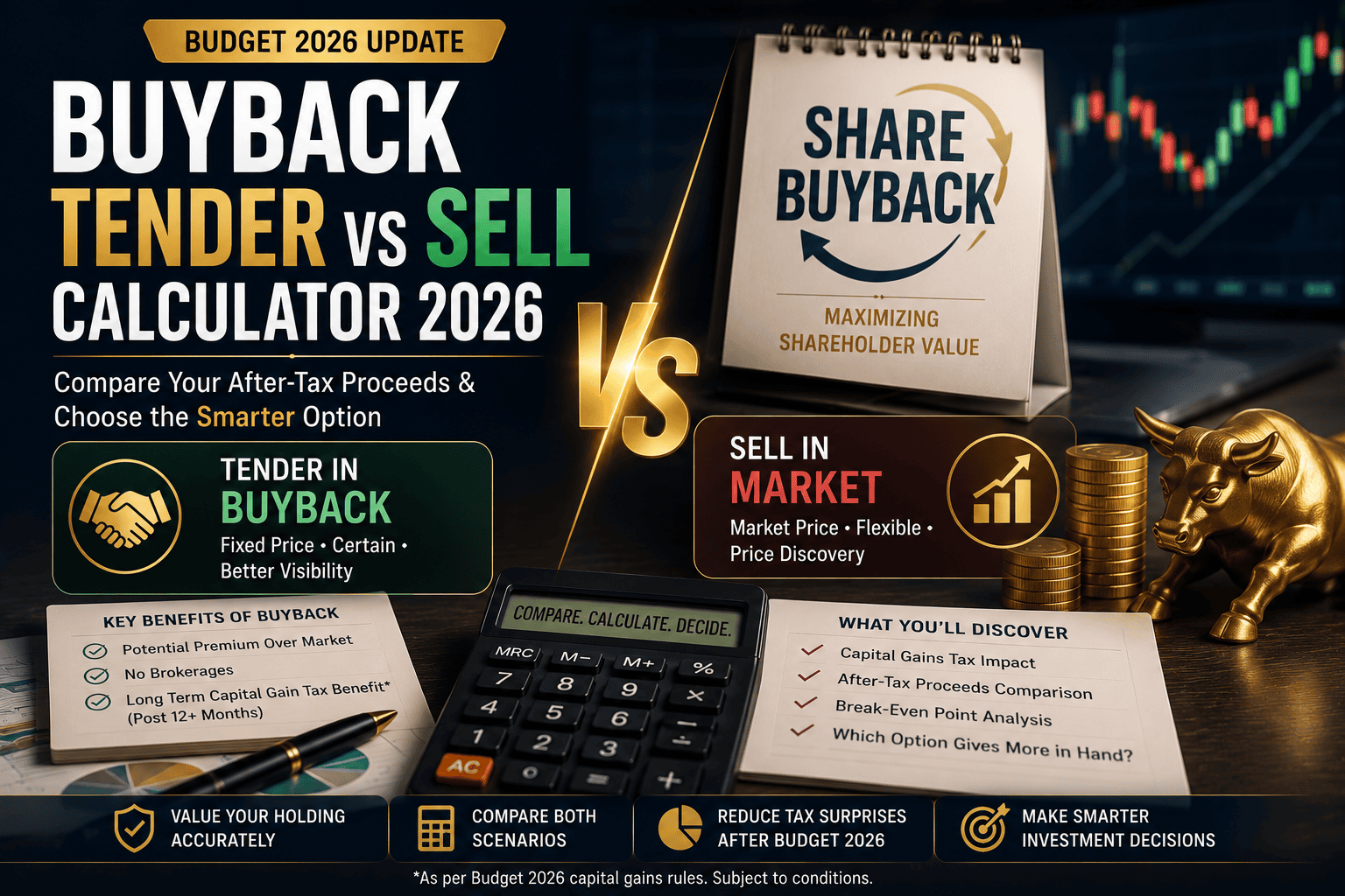 Buyback Tender vs Sell Calculator 2026