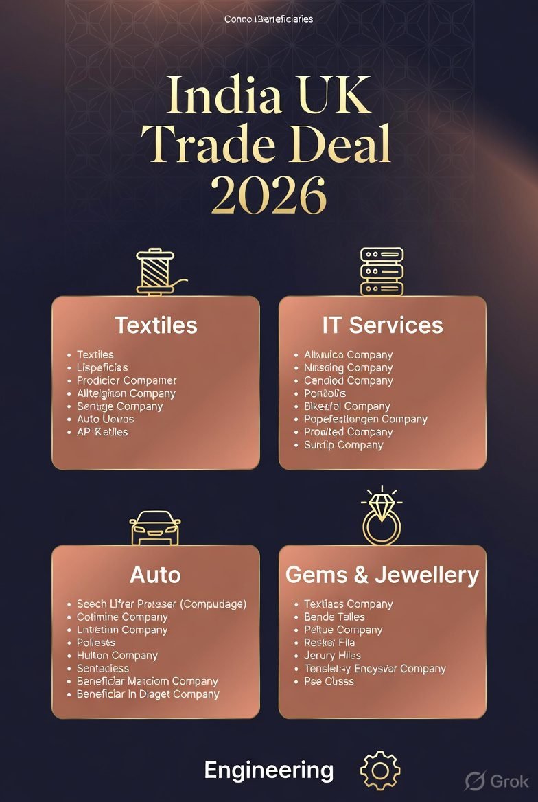 India UK trade deal sector beneficiaries