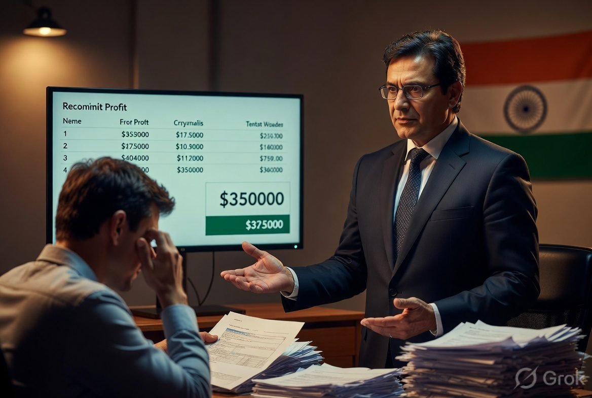 India crypto tax notice 44000 investors Section 148A