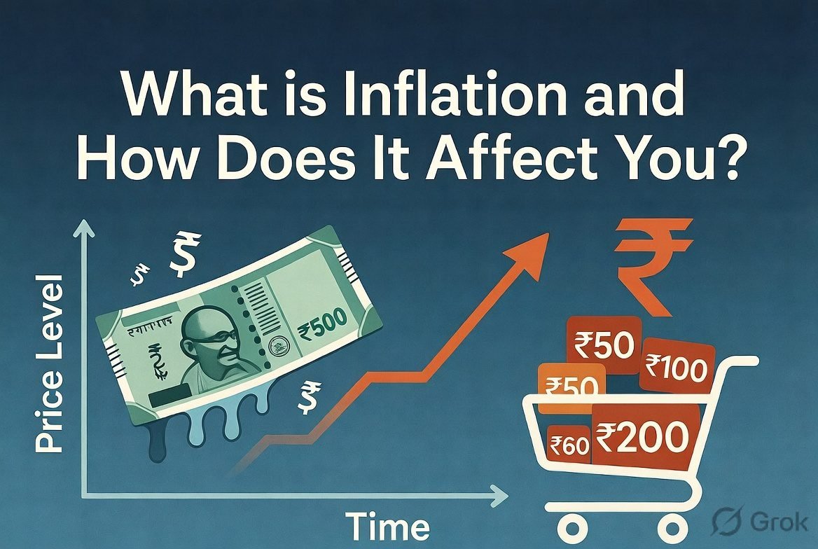 Rupee price tag with arrow