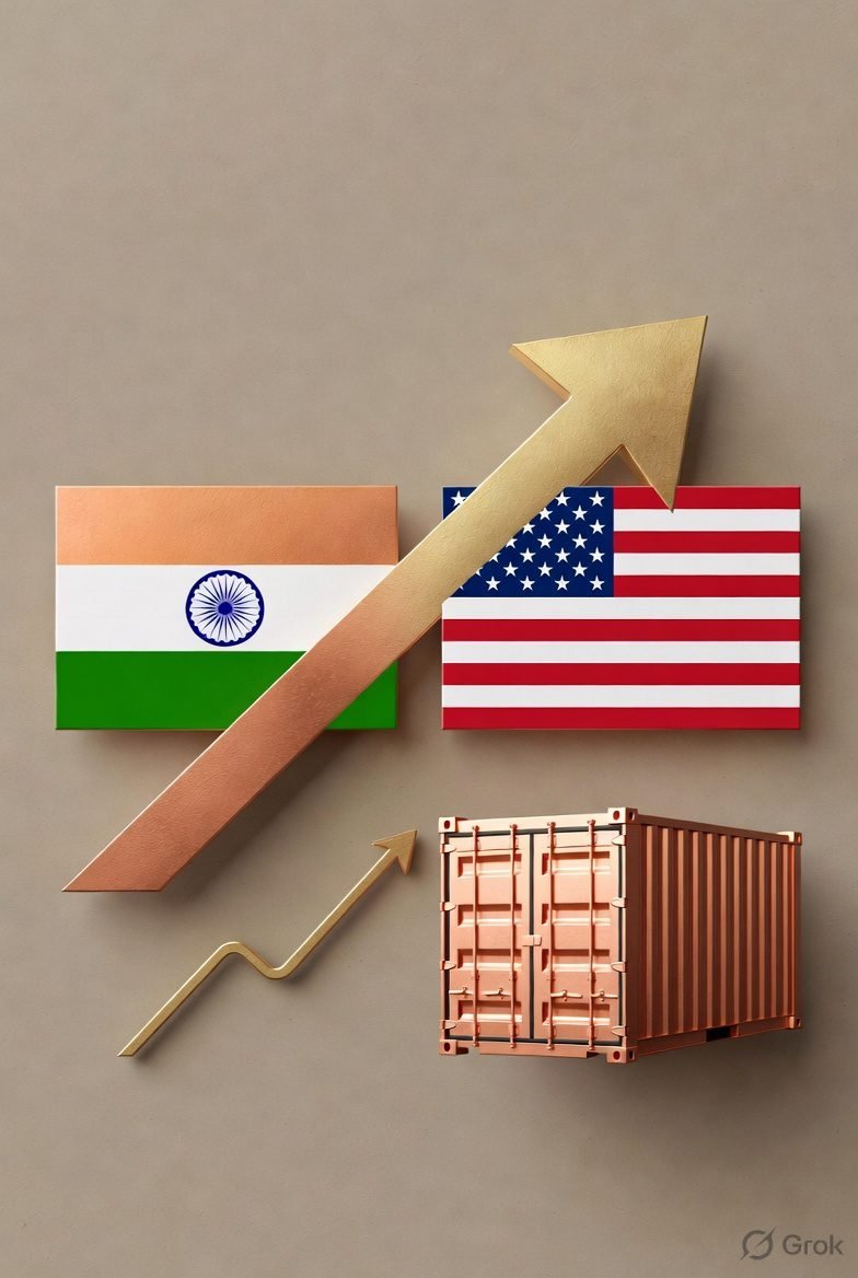 Export shipping icon India US trade deal