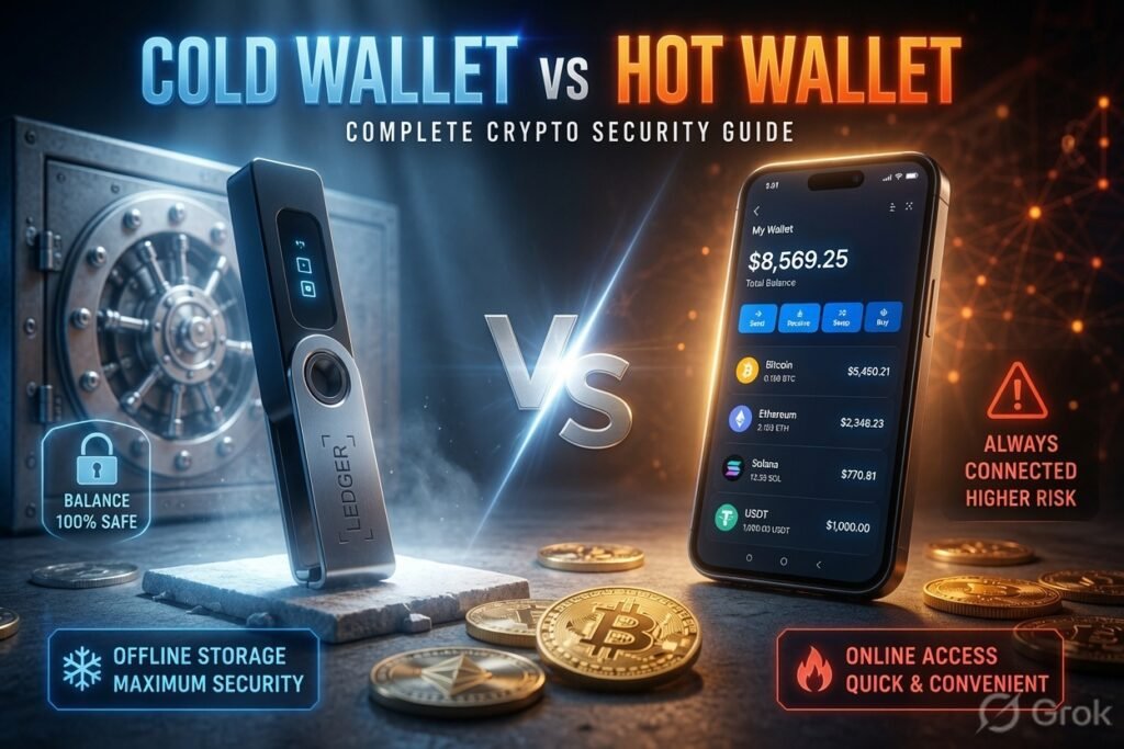 cold vs hot wallet in cryptocurrency