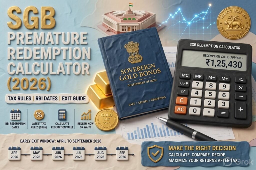SGB Premature Redemption Calculator 2026
