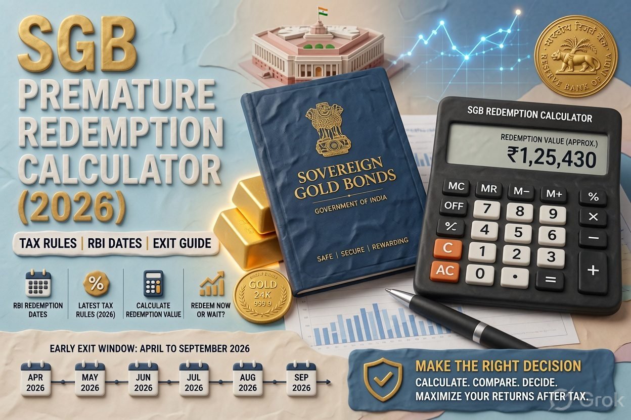 SGB Premature Redemption Calculator 2026