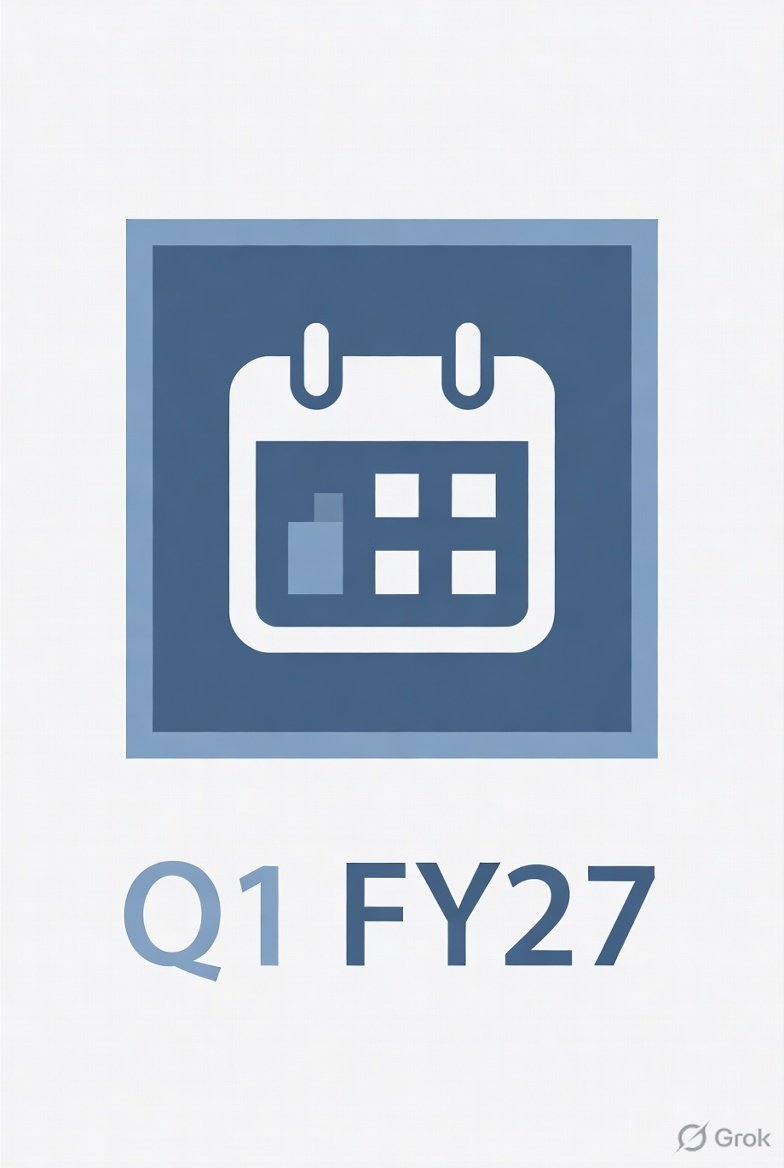 Infosys Q1 FY27 results calendar icon