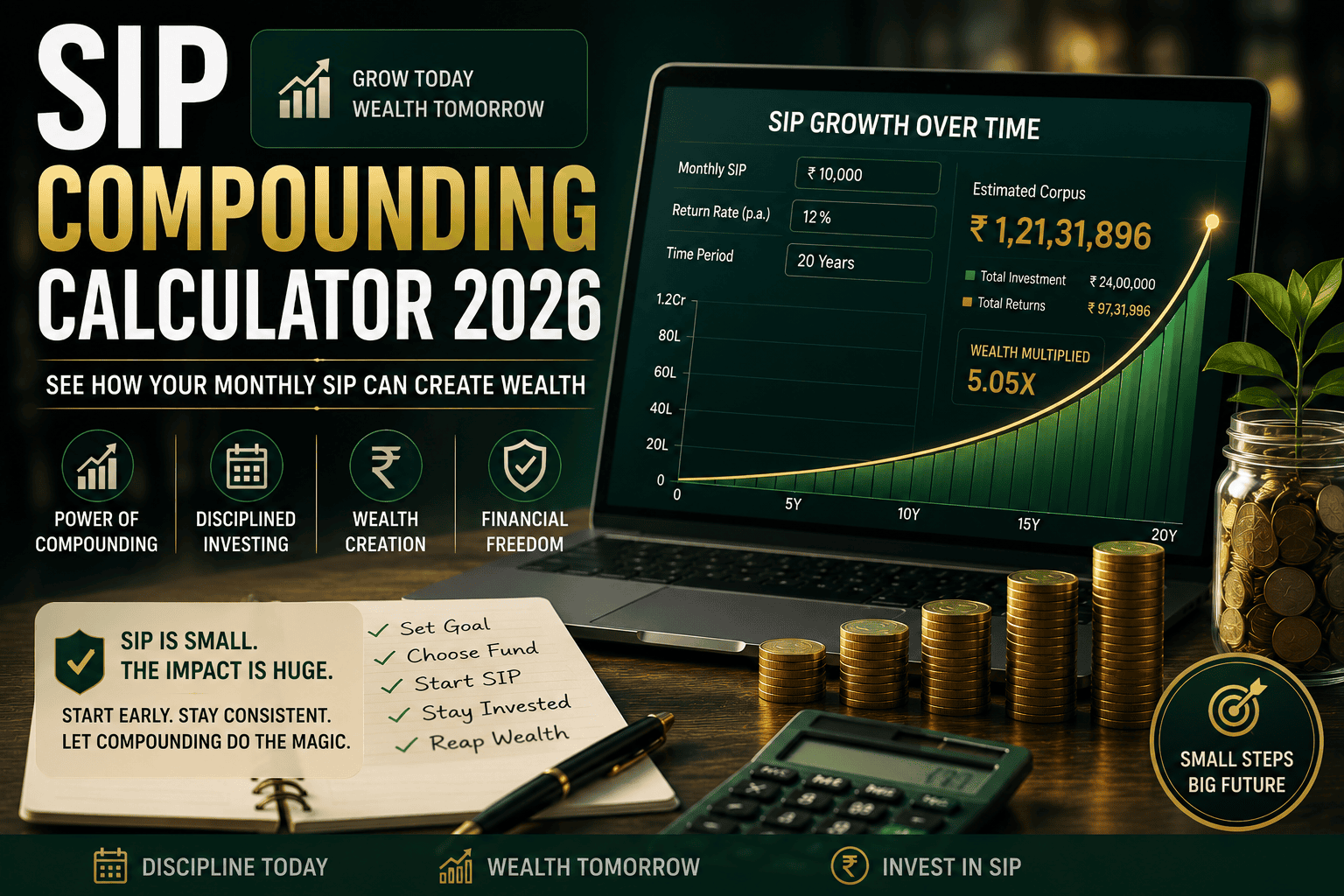 SIP Compounding Calculator 2026