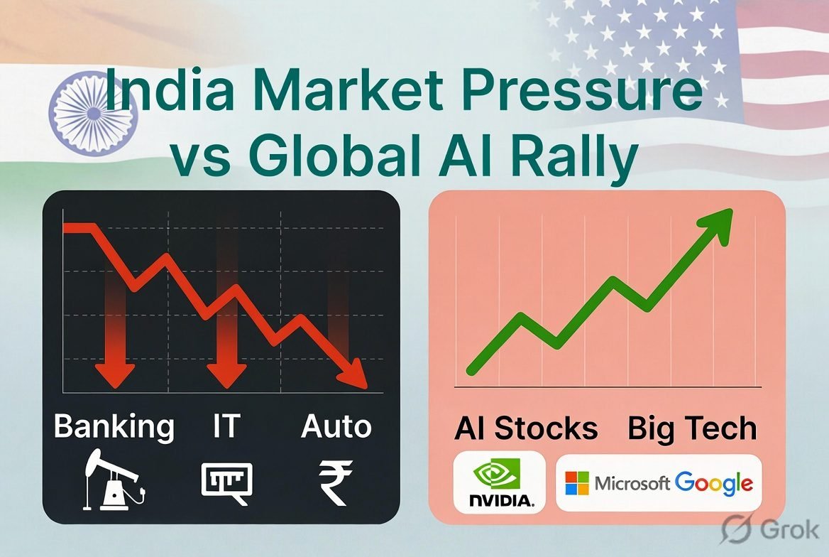 Today Nifty India Market Outlook rupee and oil chart