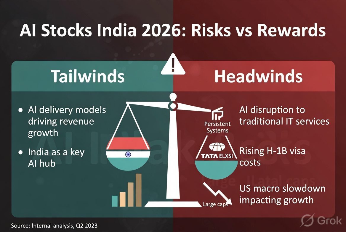 AI stocks India risks valuation US macro IT disruption 2026