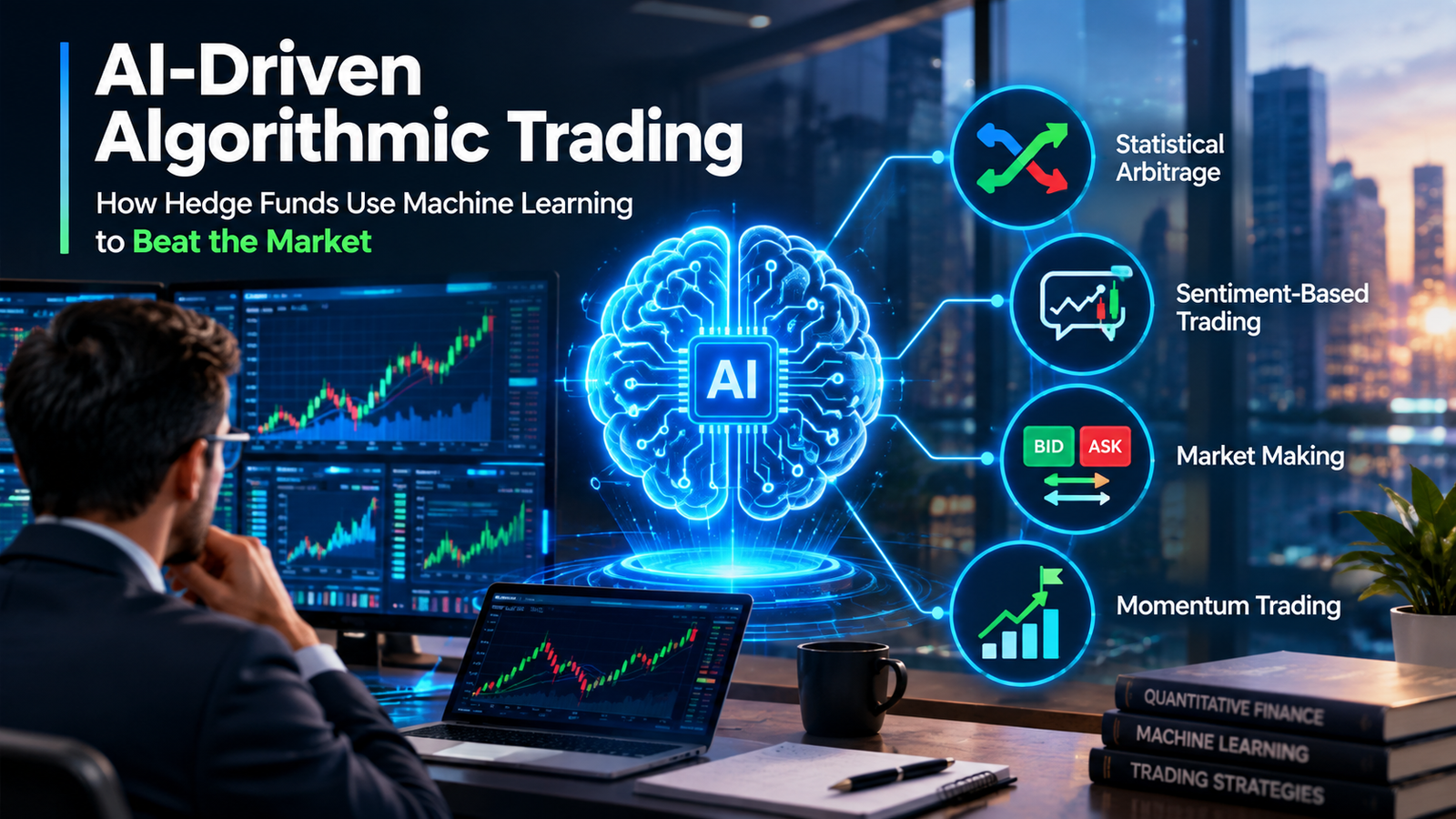 AI-driven algorithmic trading using machine learning for hedge funds