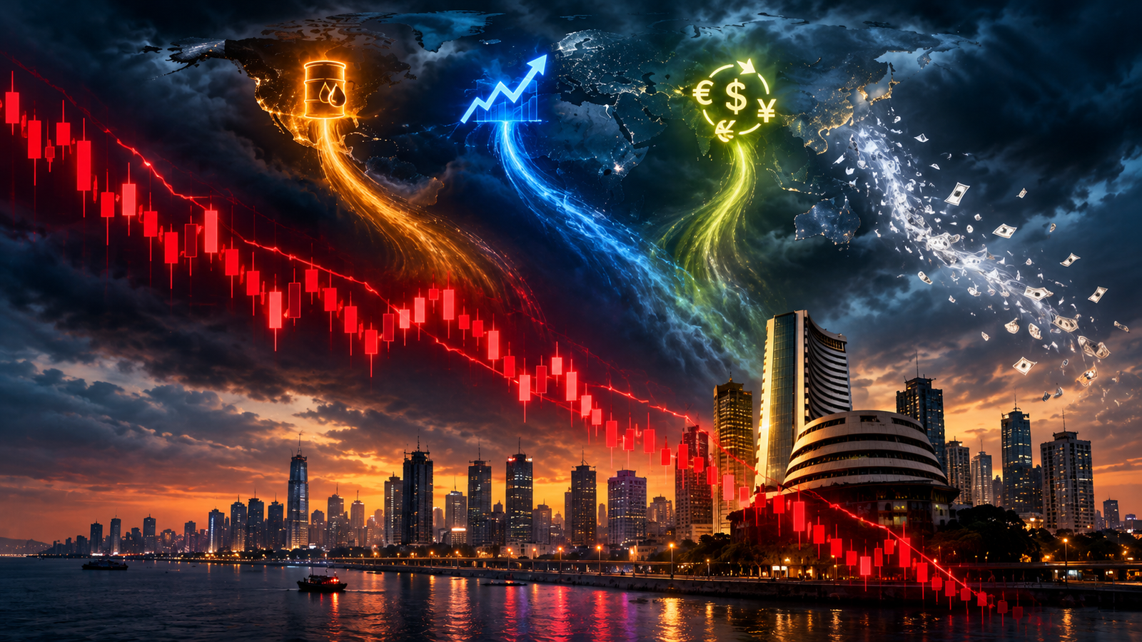 imported fall Indian stock market Dalal Street 2026